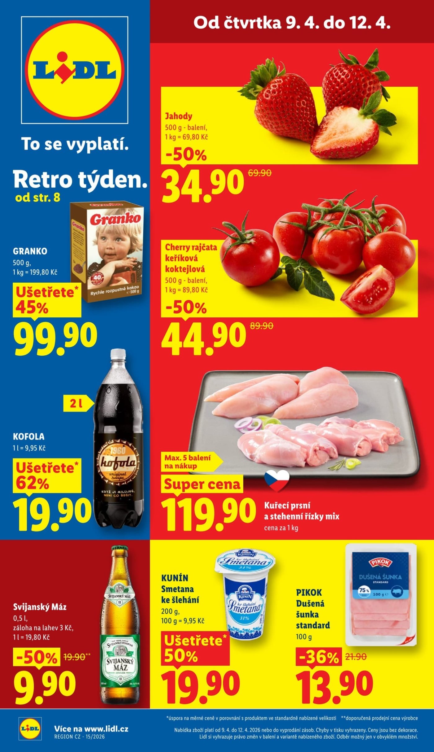 Leták supermarketu Lidl