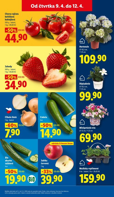 Leták supermarketu Lidl