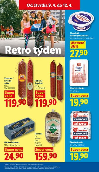 Leták supermarketu Lidl