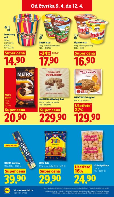 Leták supermarketu Lidl