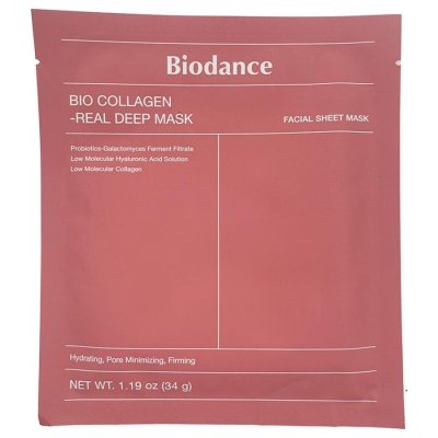 Pleťová maska v produktovém obalu