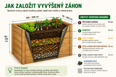Grafika, jak založit vyvýšený záhon