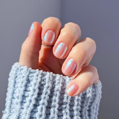 Lesklé nehty s clean efektem