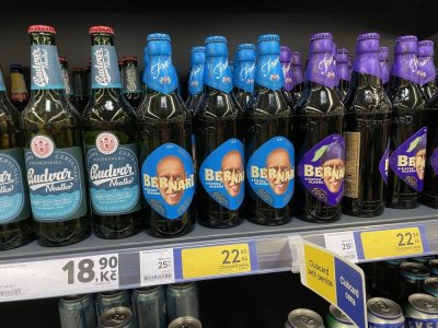 Nealko piva v obchodě
