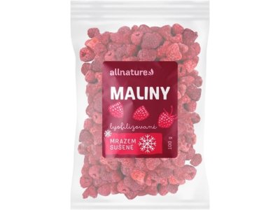 Lyofilizované maliny Allnature