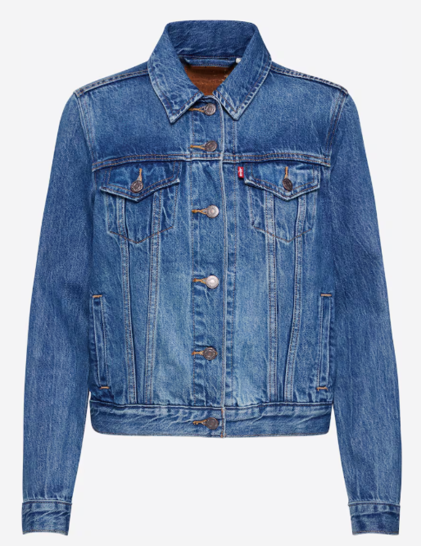 Modrá džínová bunda