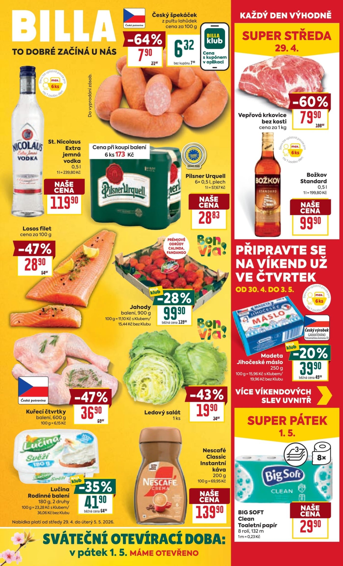 Aktuální leták Billa