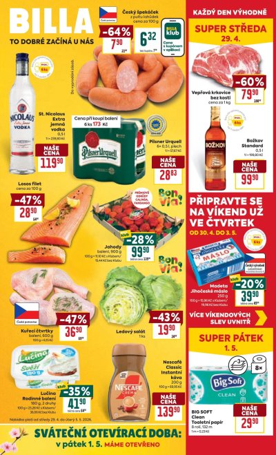 Aktuální leták Billa