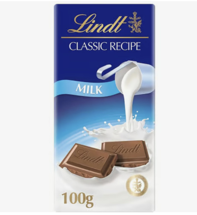 Mléčná čokoláda v produktovém obalu