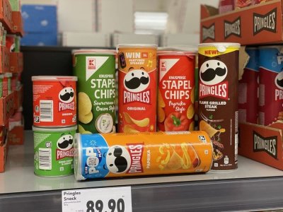 Pringles v supermarketu