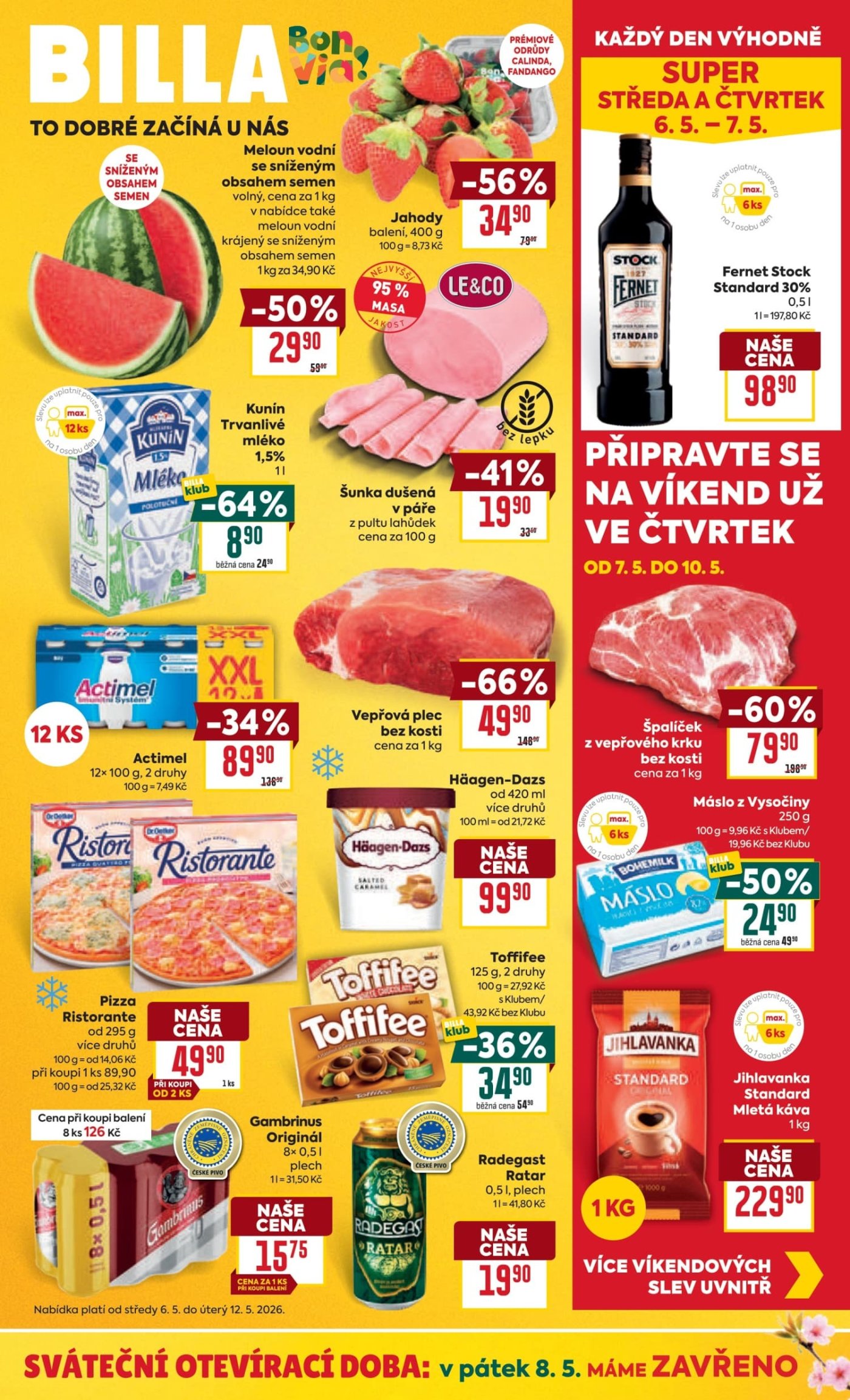 Leták řetězce BILLA