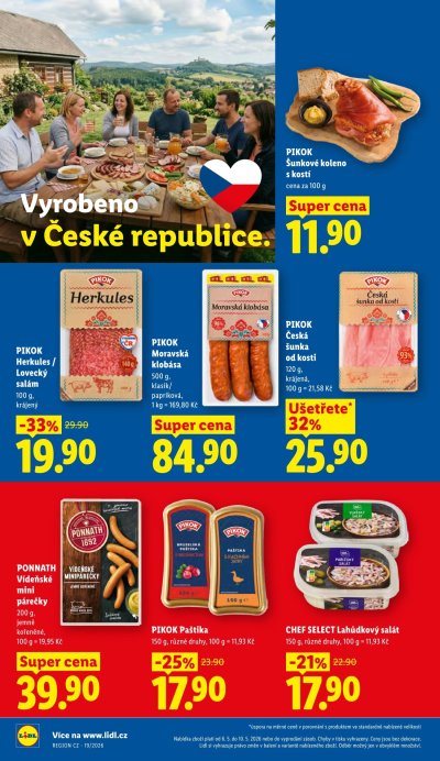 Leták řetězce Lidl