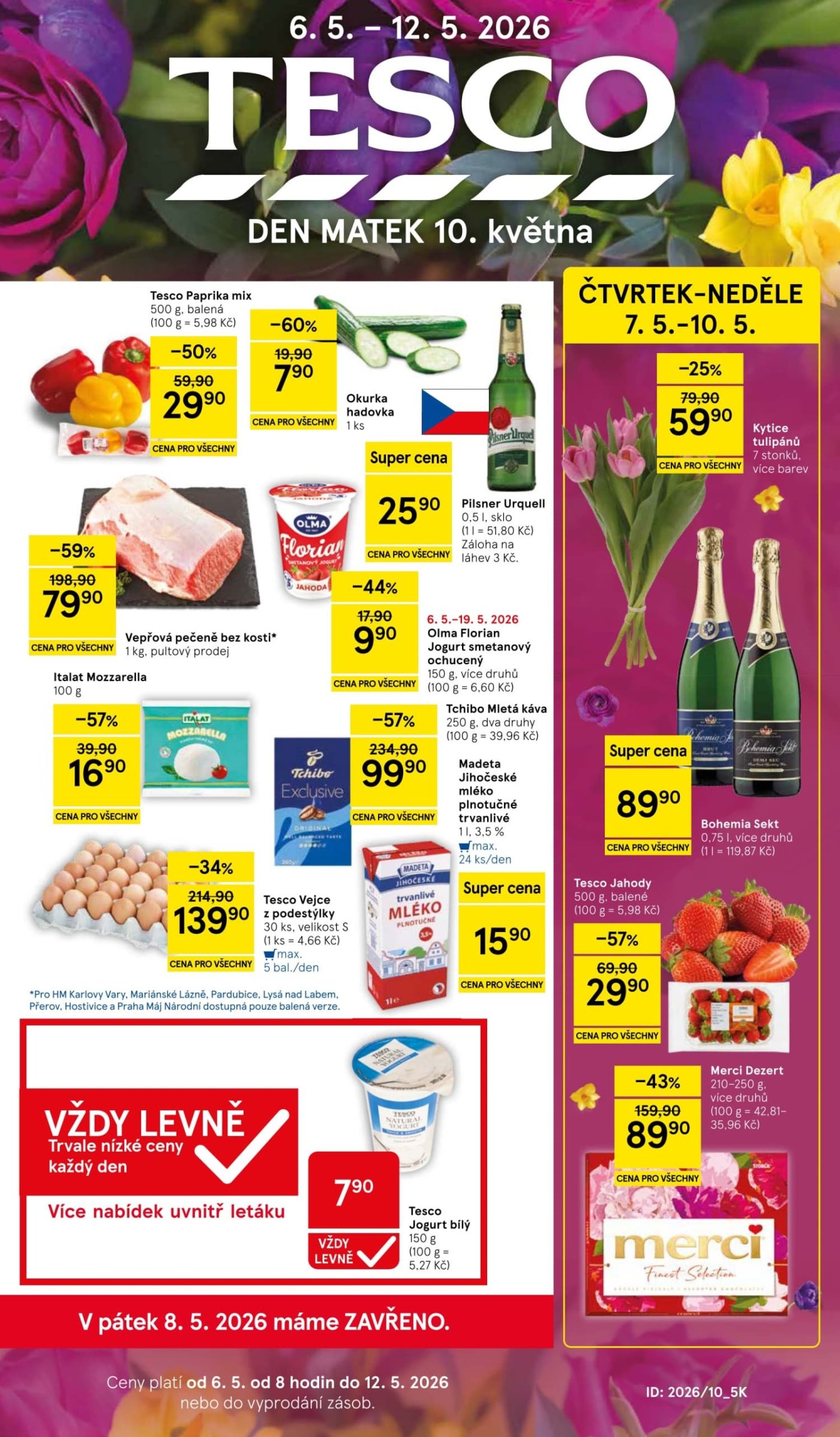 Leták řetězce Tesco