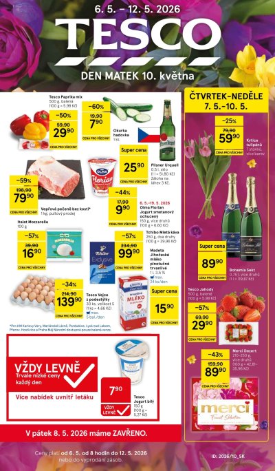Leták řetězce Tesco