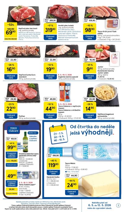 Leták řetězce Tesco