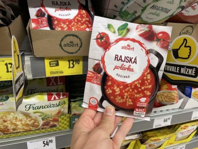 Polévka v sáčku v rukou
