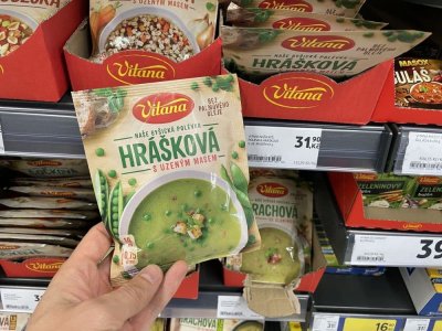 Polévka v sáčku v rukou