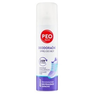 Bílo-fialový deodorační sprej do bot Astrid Peo