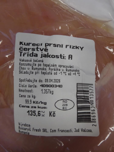 Kuřecí prsní řízky, které vás mohou nakazit salmonelou
