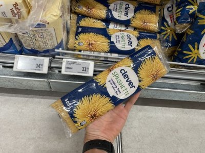 Špagety v supermarketu