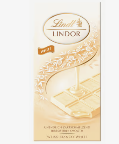 Lindt Čokoláda LINDOR Tablet Bílá