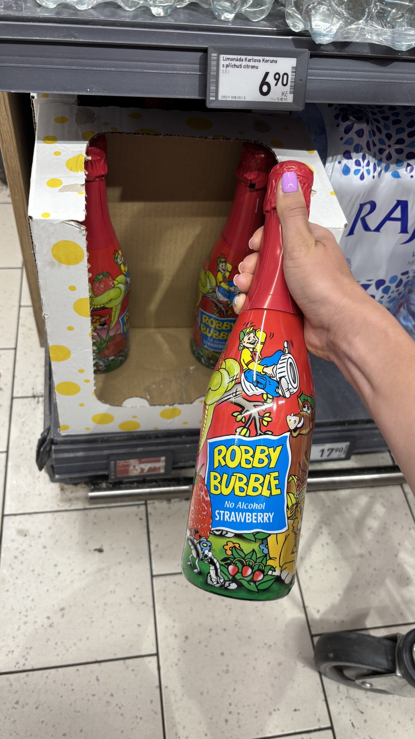 Dětský šumivý nápoj Robby Bubble pořídíte už za 39,90 Kč v Penny