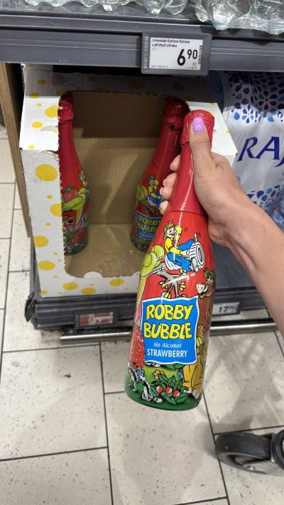 Dětský šumivý nápoj Robby Bubble pořídíte už za 39,90 Kč v Penny