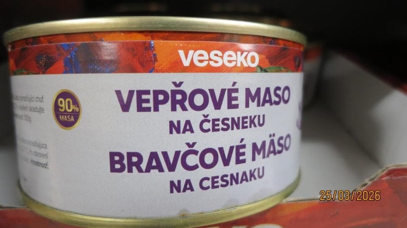 Konzerva vepřového masa