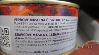 Konzerva vepřového masa