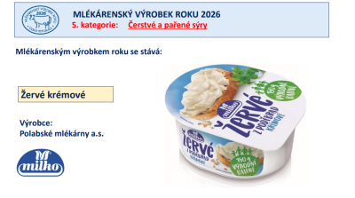 Mlékárenský výrobek roku 2026: Žervé krémové