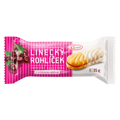 LINECKÝ ROHLÍČEK S VIŠŇOVOU NÁPLNÍ