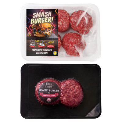 HOVĚZÍ SMASH BURGER A SIGNATURE BURGER