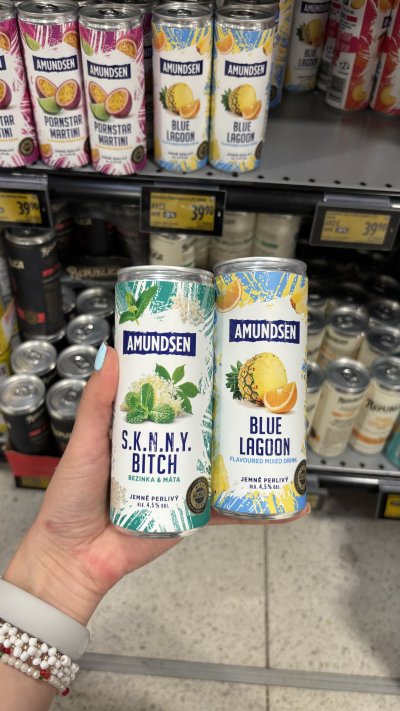 Nové Amundsen drinky v plechu