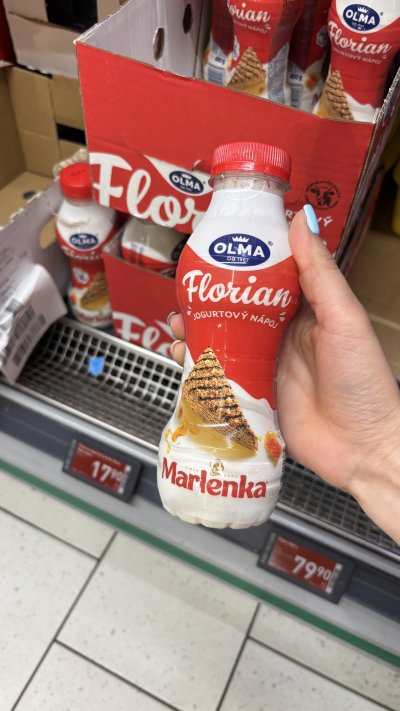 Nápoj Florian Olma s příchutí Marlenky