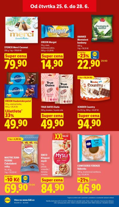 Aktuální leták Lidl – nabídka za vysvědčení