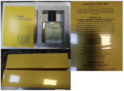LACASA, GORDANO PARFUMS 2012, EAU DE TOILETTE POUR HOMME