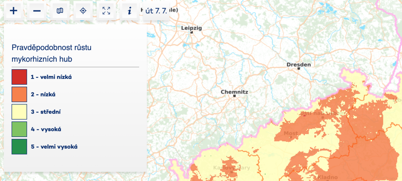 Semafor, který ukazuje, jak mapa funguje