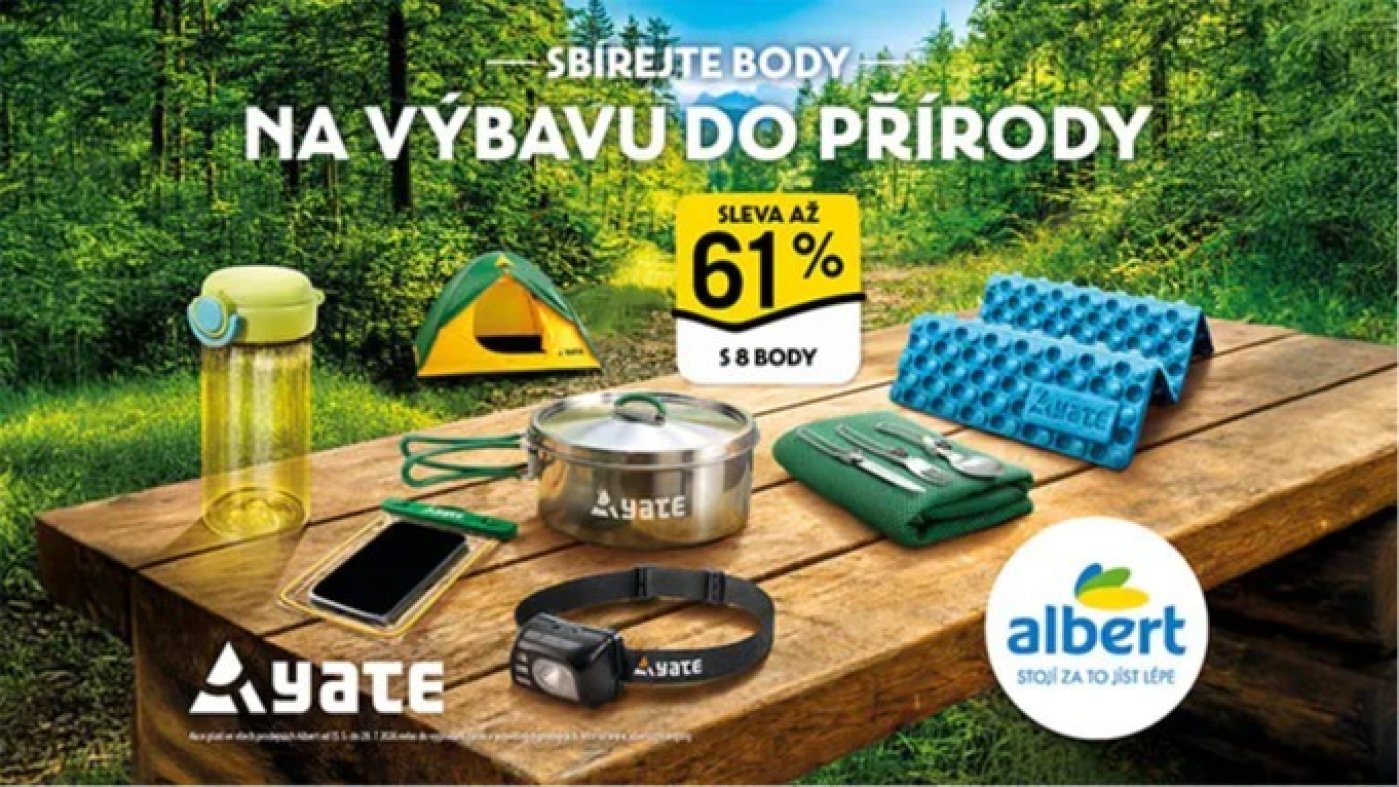 Kampaň pro sbírání bodů na výbavu do přírody