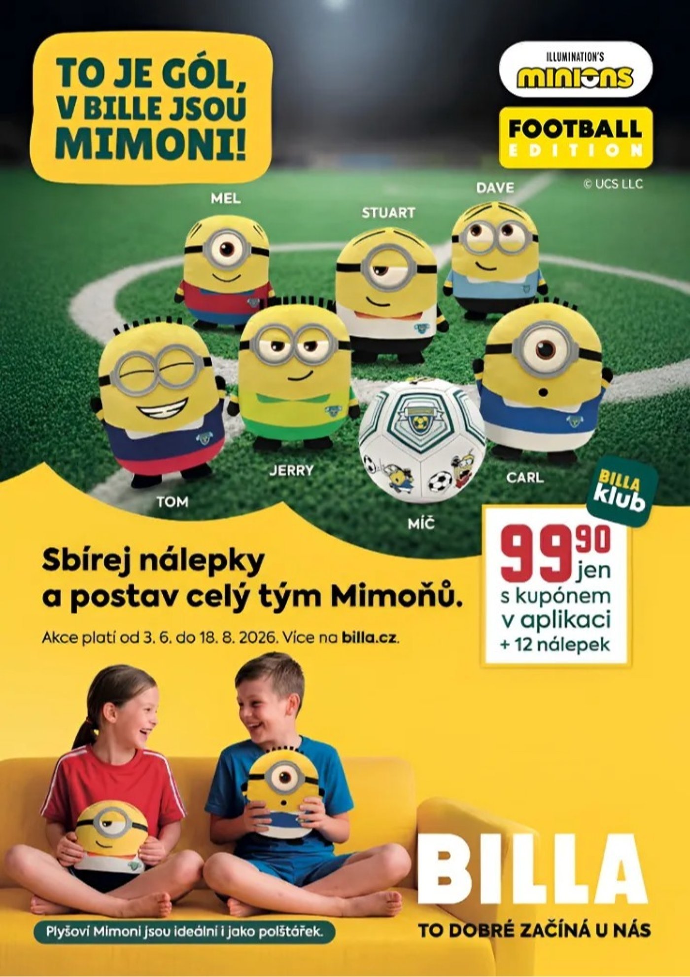 Sbírání bodů na kolekci Mimoňů