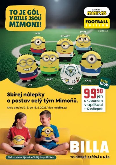 Sbírání bodů na kolekci Mimoňů