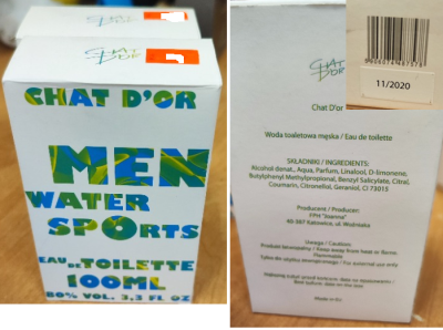CHAT D´OR MEN WATER SPORTS, EAU DE TOILETTE