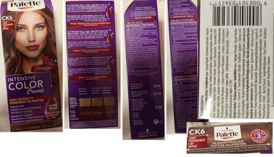 Schwarzkopf Palette, INTENSIVE CLOR Creme, CK6 JEMNÝ ČERVENOHNĚDÝ