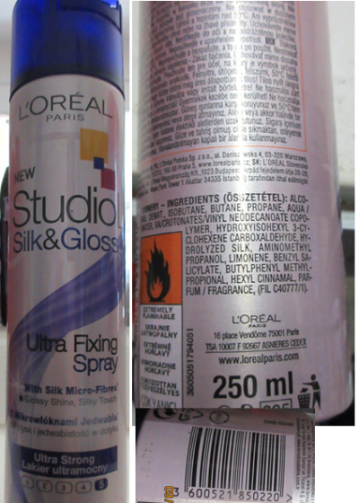 L’ORÉAL PARIS, NEW Studio Silk & Gloss, Ultra Fixing Spray, Ultra Strong