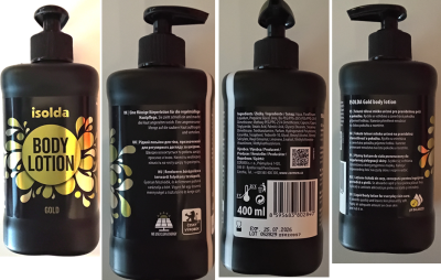 isolda, BODY LOTION GOLD