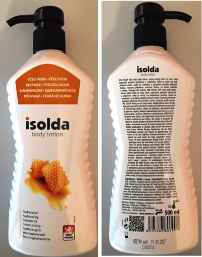 isolda, body lotion, VČELÍ VOSK