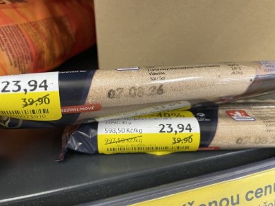 Čokoládové trubičky za sníženou cenu