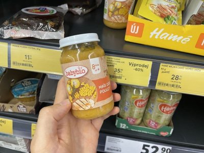 Dětský pokrm ve výprodeji