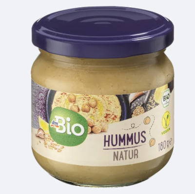 Hummus v produktovém balení