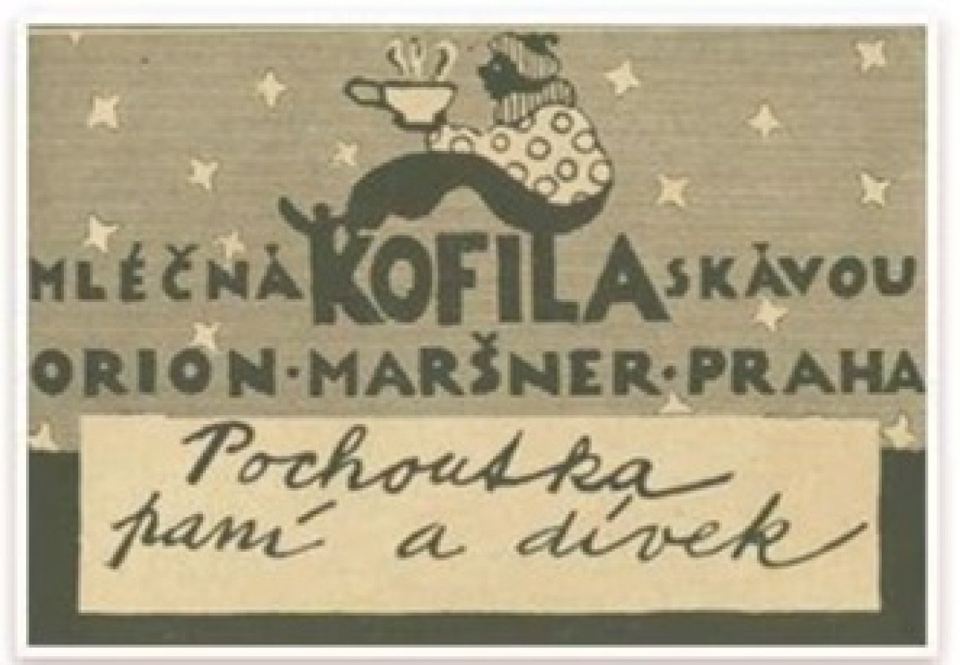 Retro obal čokoládové tyčinky Kofila
