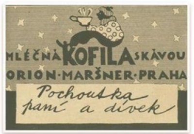 Retro obal čokoládové tyčinky Kofila